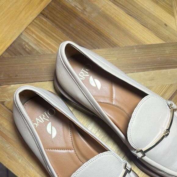 Franco Sarto Cream Flats with Metallic Accent - Picture 2 of 8